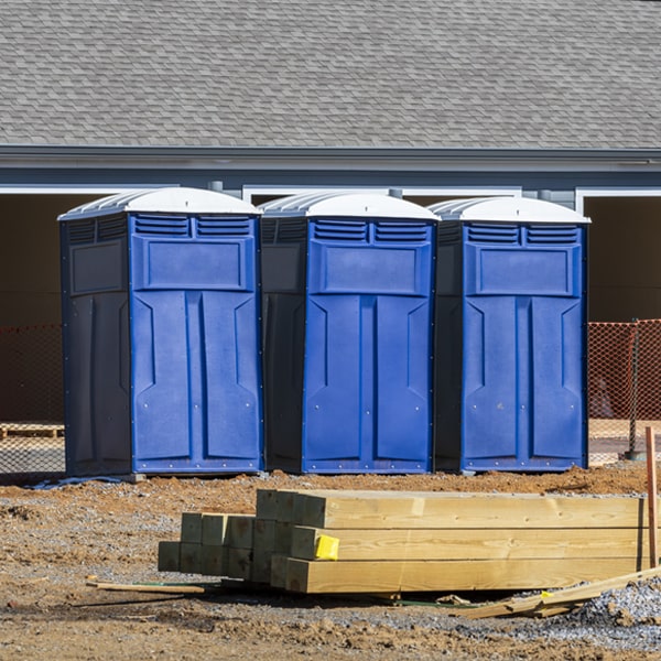 what is the maximum capacity for a single porta potty in Dorsey IL